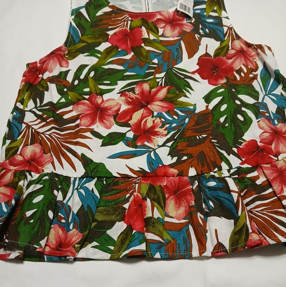 Everly Floral Sleeveless Kids Top - Picture 6 of 9
